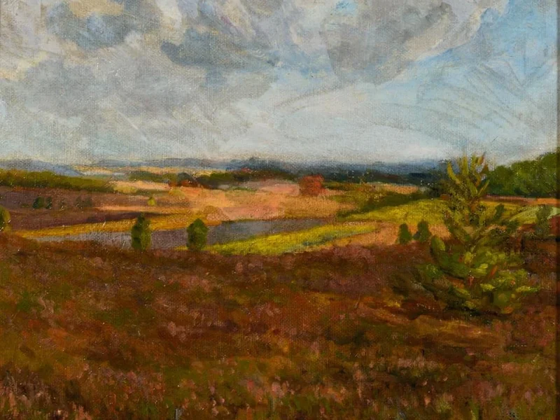 1867-Otto Lammerhirt - Paesaggio della Germania settentrionale, prima del 1935